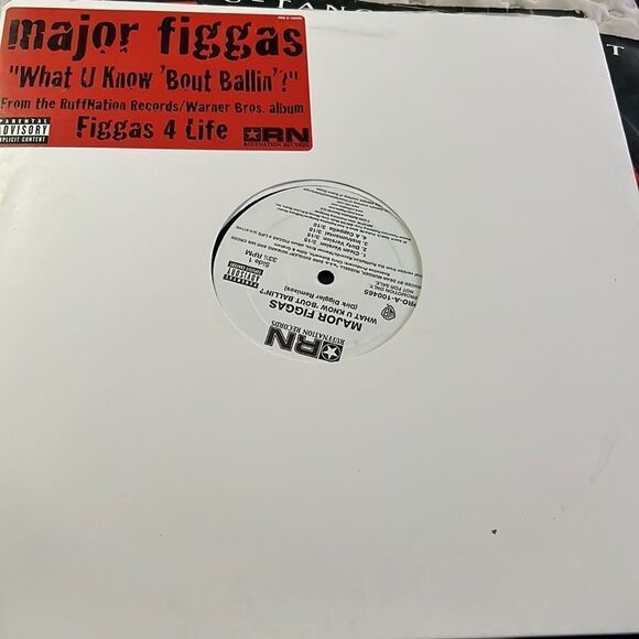 Major Figgas What U Know 'Bout Ballin'? Promo Vinyl Record Single - Picture 1 of 4